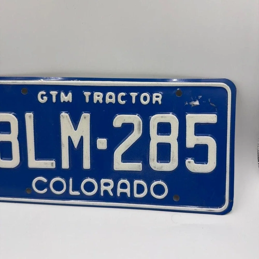 Colorado GTM TRACTOR License Plate # 8LM-285